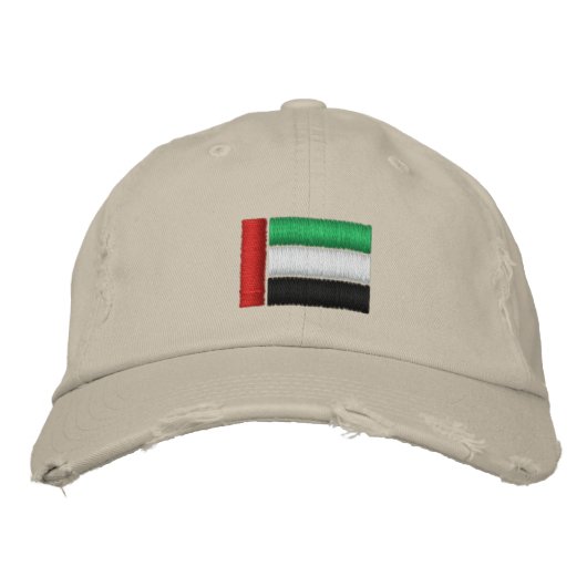 Flagge der Vereinigten Arabischen Emirate Bestickte Kappe (Vorderseite)