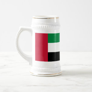 Flagge der Vereinigten Arabischen Emirate Bierglas