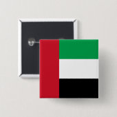Flagge der Vereinigten Arabischen Emirate Button (Vorne & Hinten)