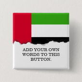 Flagge der Vereinigten Arabischen Emirate Button (Vorderseite)
