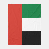 Flagge der Vereinigten Arabischen Emirate Fleecedecke (Vorderseite)