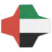 Flagge der Vereinigten Arabischen Emirate Fußball (Flach)