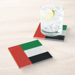 Flagge der Vereinigten Arabischen Emirate Glasuntersetzer