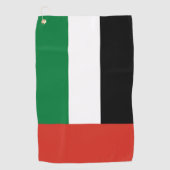 Flagge der Vereinigten Arabischen Emirate Golfhandtuch (Vorderseite)