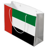 Flagge der Vereinigten Arabischen Emirate Große Geschenktüte (Rückseite Schrägansicht)