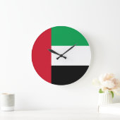 Flagge der Vereinigten Arabischen Emirate Große Wanduhr (Zuhause)