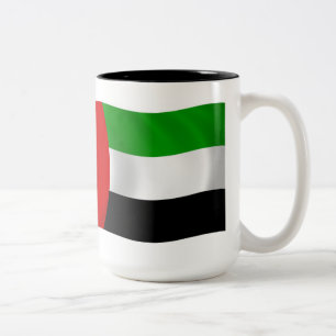 Flagge der Vereinigten Arabischen Emirate Kaffeeta Zweifarbige Tasse