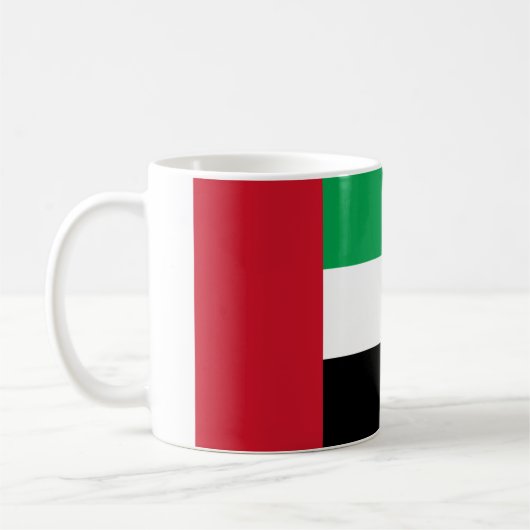 Flagge der Vereinigten Arabischen Emirate Kaffeetasse (Links)