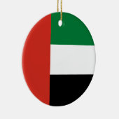 Flagge der Vereinigten Arabischen Emirate Keramik Ornament (Rechts)
