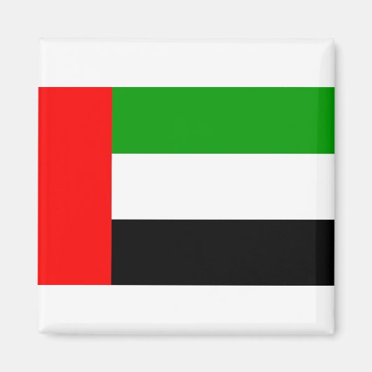 Flagge der Vereinigten Arabischen Emirate Magnet (Vorne)