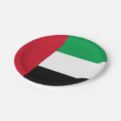 Flagge der Vereinigten Arabischen Emirate Pappteller (Schrägansicht)