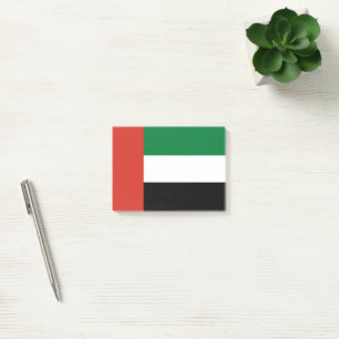 Flagge der Vereinigten Arabischen Emirate Post-it Klebezettel