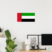 Flagge der Vereinigten Arabischen Emirate Poster (Heimbüro)
