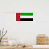 Flagge der Vereinigten Arabischen Emirate Poster (Küche)
