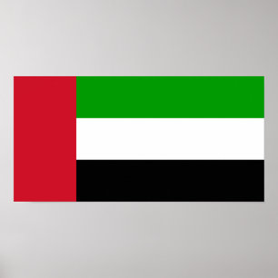 Flagge der Vereinigten Arabischen Emirate Poster
