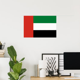 Flagge der Vereinigten Arabischen Emirate Poster