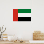 Flagge der Vereinigten Arabischen Emirate Poster (Küche)