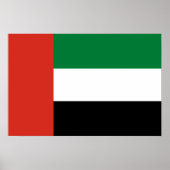 Flagge der Vereinigten Arabischen Emirate Poster (Vorne)