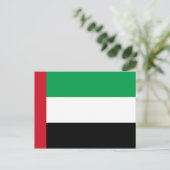 Flagge der Vereinigten Arabischen Emirate Postkarte (Stehend Vorderseite)