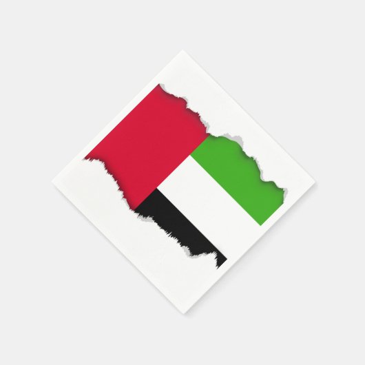 Flagge der Vereinigten Arabischen Emirate Serviette (Ecke)