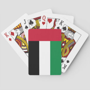 Flagge der Vereinigten Arabischen Emirate Spielkarten