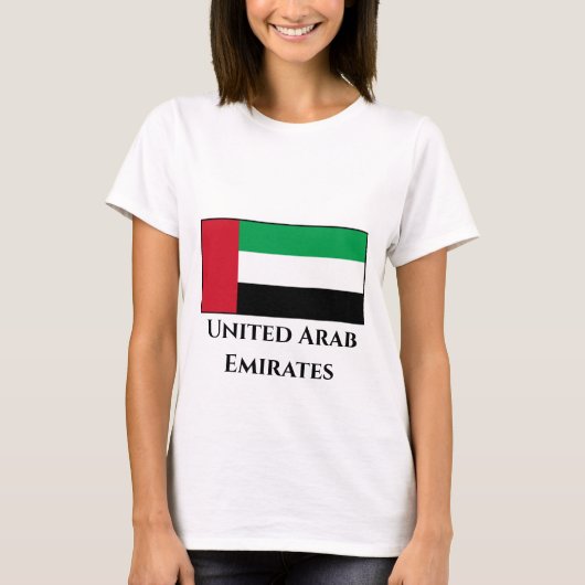 Flagge der Vereinigten Arabischen Emirate T-Shirt (Vorderseite)