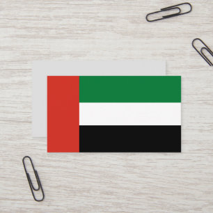 Flagge der Vereinigten Arabischen Emirate Visitenkarte