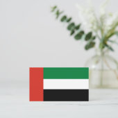 Flagge der Vereinigten Arabischen Emirate Visitenkarte (Stehend Vorderseite)