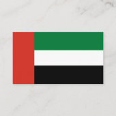 Flagge der Vereinigten Arabischen Emirate Visitenkarte (Vorderseite)