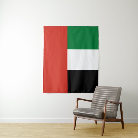 Flagge der Vereinigten Arabischen Emirate Wandteppich (Beispiel)
