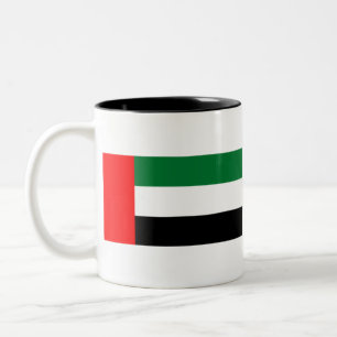 Flagge der Vereinigten Arabischen Emirate Zweifarbige Tasse