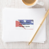 Flagge der Vereinigten Staaten Adressaufkleber (Insitu)