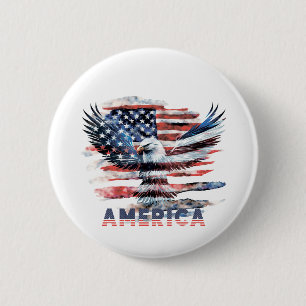 Flagge der Vereinigten Staaten. Amerika Button