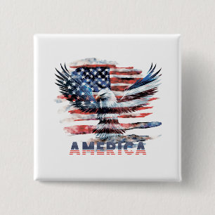 Flagge der Vereinigten Staaten. Amerika Button