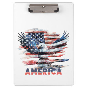 Flagge der Vereinigten Staaten. Amerika Klemmbrett