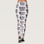 Flagge der Vereinigten Staaten. Amerika Leggings (Rückseite)