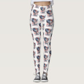 Flagge der Vereinigten Staaten. Amerika Leggings (Vorderseite)