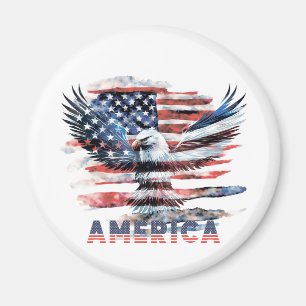 Flagge der Vereinigten Staaten. Amerika Magnet