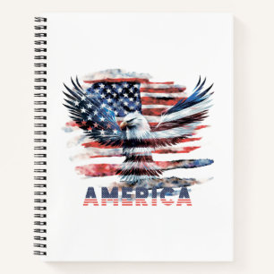 Flagge der Vereinigten Staaten. Amerika Notizblock