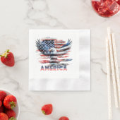 Flagge der Vereinigten Staaten. Amerika Serviette (Beispiel)