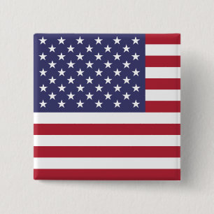 Flagge der Vereinigten Staaten (Amerikanisch) Button