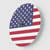 Flagge der Vereinigten Staaten (Amerikanisch) Große Wanduhr (Winkel)