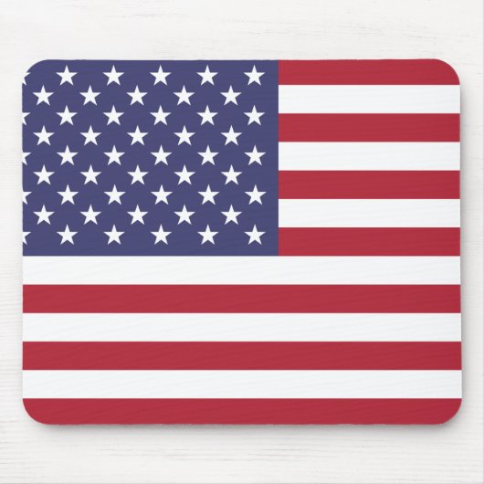 Flagge der Vereinigten Staaten (Amerikanisch) Mousepad (Vorne)