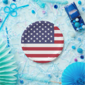 Flagge der Vereinigten Staaten (Amerikanisch) Pappteller (Party)