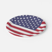 Flagge der Vereinigten Staaten (Amerikanisch) Pappteller (Schrägansicht)