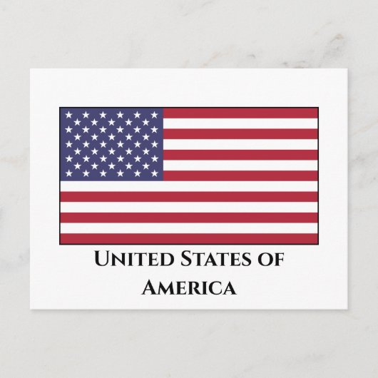 Flagge der Vereinigten Staaten (Amerikanisch) Postkarte (Vorderseite)