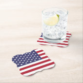 Flagge der Vereinigten Staaten (Amerikanisch) Untersetzer (Vor Ort)