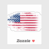 Flagge der Vereinigten Staaten Aufkleber (Blatt)