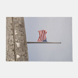 Flagge der Vereinigten Staaten bei Half-Mast (USA) Fußmatte