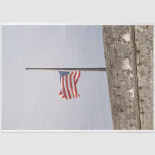 Flagge der Vereinigten Staaten bei Half-Mast (USA) Seidenpapier